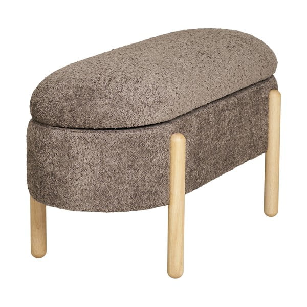 Rudos spalvos iš boucle suolas Branca – House Nordic-image-3