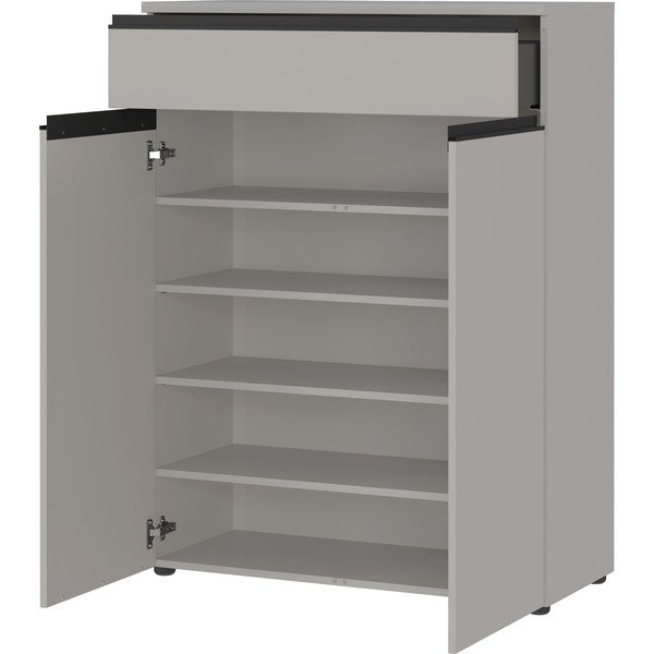 Spintelė batams pilkos spalvos su stalčiais Bastia – Germania-image-2