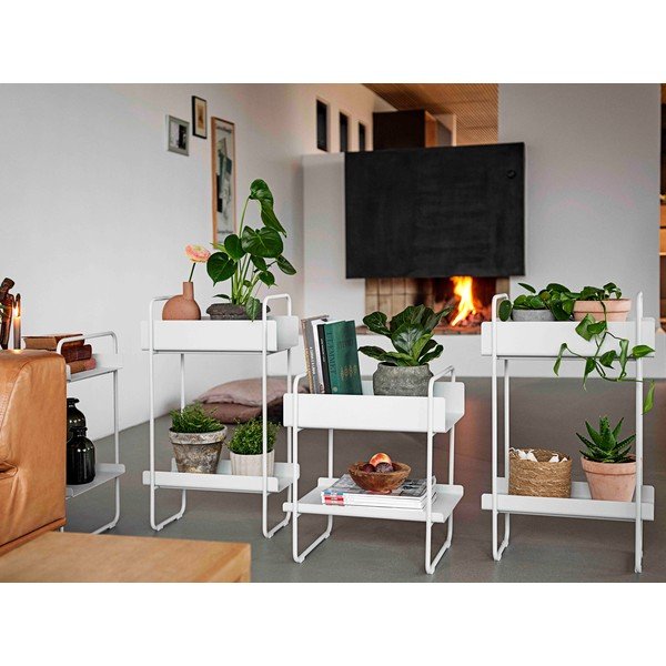 Šviesiai pilkas metalinis konsolinis staliukas 24x48 cm A-Console - Zone-image-1
