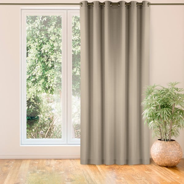 Smėlio spalvos užuolaidos 220x270 cm Carmena - Homede-image-1