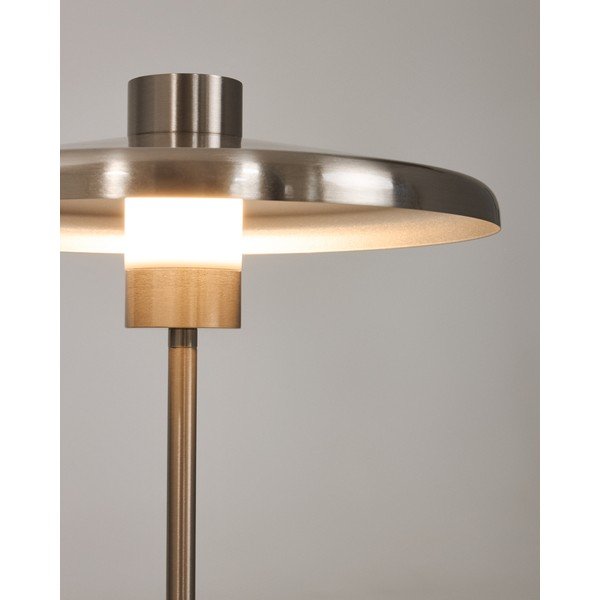 Sidabrinės spalvos stalinis šviestuvas (aukštis 32,5 cm) su metaliniu gaubtu Nuvira – Kave Home-image-3