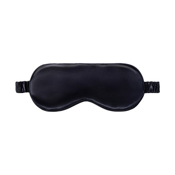 Juodos spalvos iš šilko miego kaukė Black – slip-image-2