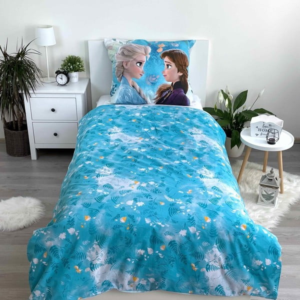 Iš medvilnės viengulė vaikiška patalynė 140x200 cm Frozen – Jerry Fabrics-image-3