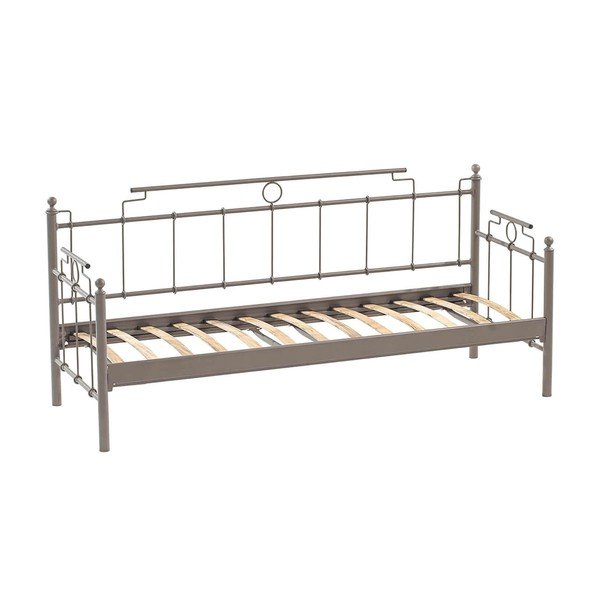 Iš metalo sodo sofa rudos spalvos Hatkus – Floriane Garden-image-2