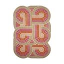 Rankų darbo rožinės spalvos iš vilnos kilimas 140x200 cm Spiral Shaped  – Flair Rugs