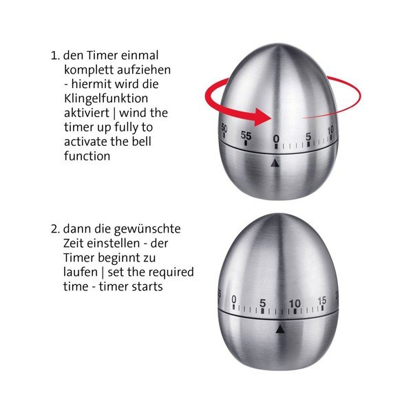 Virtuvinis laikmatis sidabrinės spalvos Tempus – Westmark-image-4