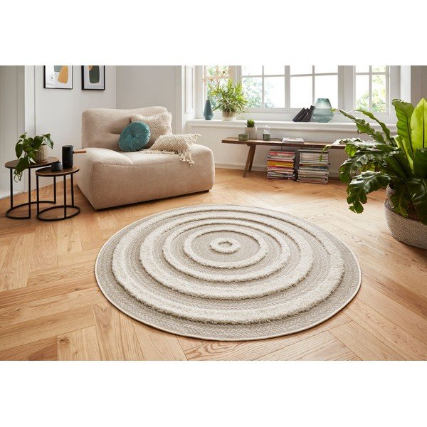 Kreminis kilimas Mint Rugs Handira Circle, ⌀ 160 cm-image-4