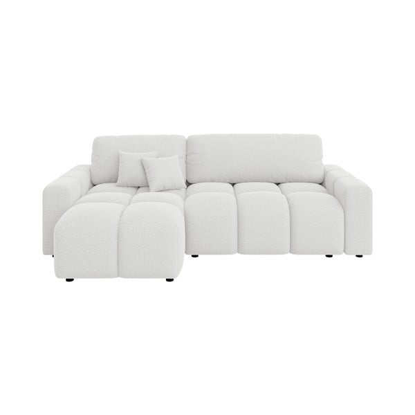 Sulankstoma kampinė sofa baltos spalvos (kintama) Luki – Ropez