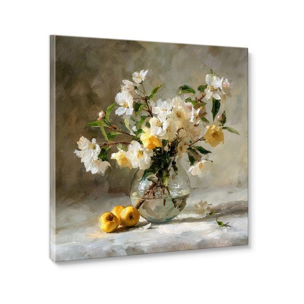 Spausdintas paveikslas su rėmeliu 70x70 cm Apple Flowers – Styler-image-4