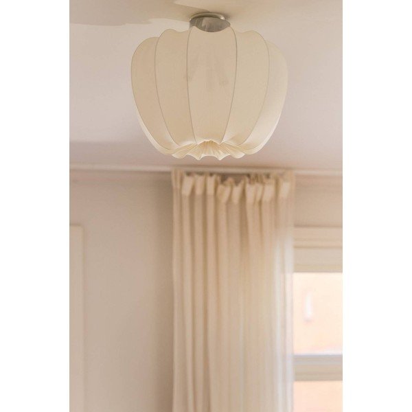 Kreminės spalvos iš tekstilės lubinis šviestuvas ø 50 cm Pion – Jotex-image-2