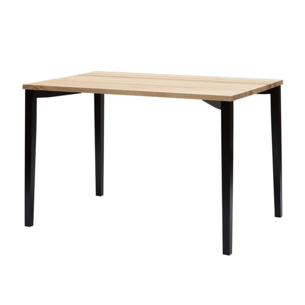 Juodas valgomojo stalas Ragaba TRIVENTI, 80 x 120 cm