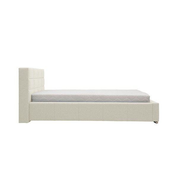 Smėlio spalvos dvigulė lova Mazzini Beds Reve, 160 x 200 cm-image-2