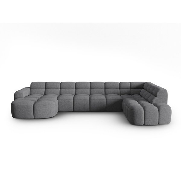 Kampinė sofa pilkos spalvos Lisa – Micadoni Home