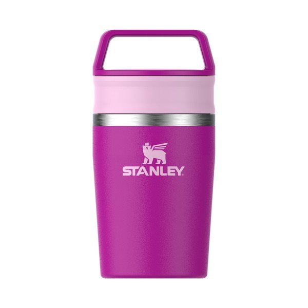 Rožinės spalvos iš nerūdijančio plieno termo puodelis 230 ml Café-To-Go Travel Mug Violet Blossom – Stanley