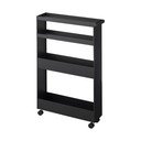 Matinės juodos spalvos iš plieno vonios lentyna 48x80,5 cm Tower – YAMAZAKI