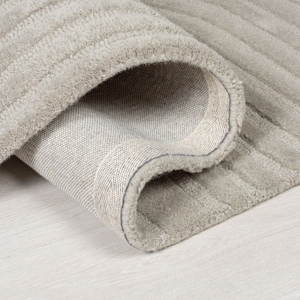 Pilkos spalvos vilnonis kilimas Flair Rugs Zen Garden, 160 x 230 cm-image-3
