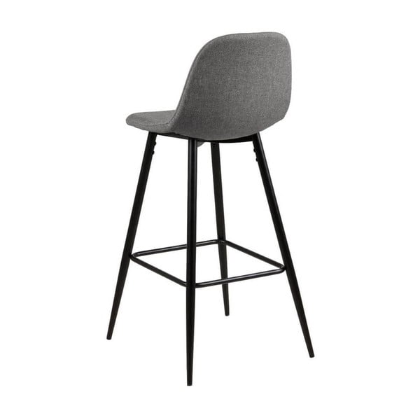 Šviesiai pilka baro kėdė su metaliniu pagrindu Actona Wilma-image-2