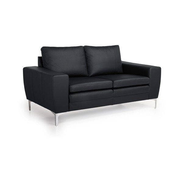Juoda odinė sofa Scandic Twigo, 166 cm-image-2