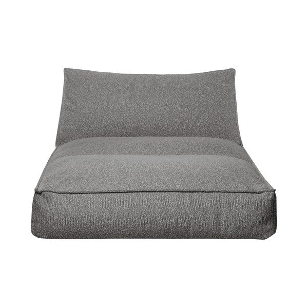 Pilkos spalvos paminkštinto audinio sodo šezlongas Stay – Blomus