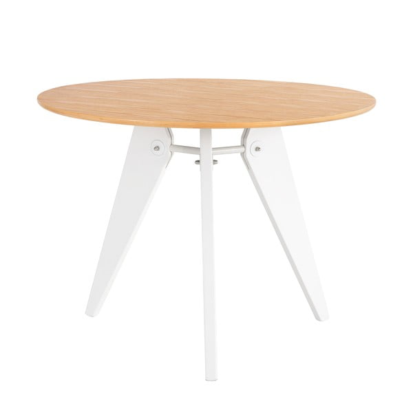 Baltas valgomojo stalas sømcasa Renna, ⌀ 120 cm