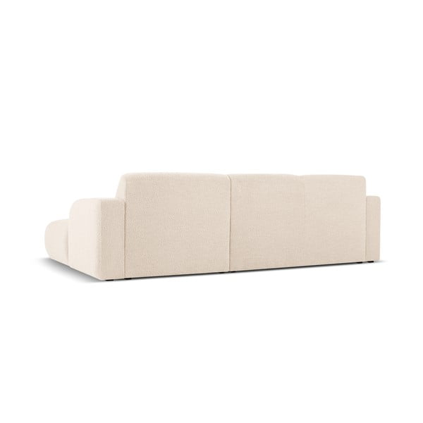 Kampinė sofa smėlio spalvos iš boucle (su dešiniuoju kampu) Molino – Micadoni Home-image-3