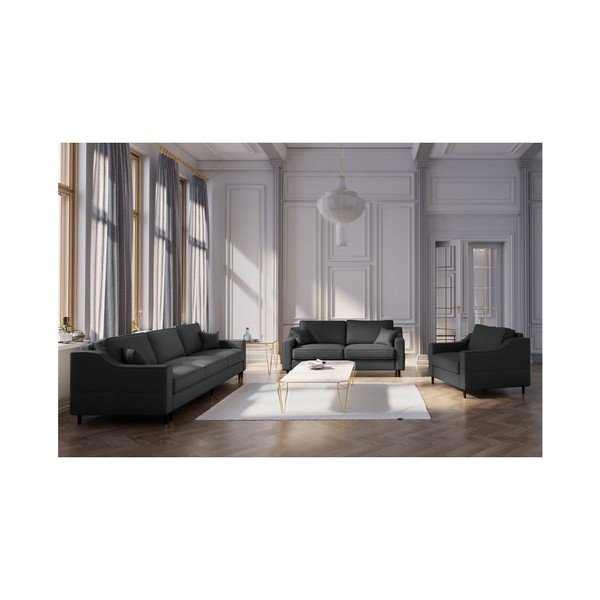 Antracito spalvos dvivietė sofa Mazzini Sofos Narcisse-image-3