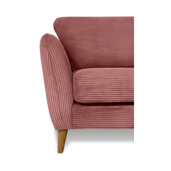 Iš kordinio velveto sofa rožinės spalvos 170 cm Paris – Scandic-image-4
