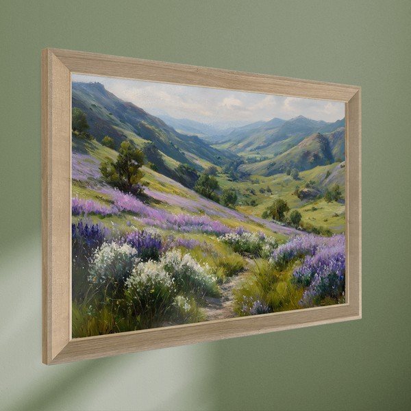 Spausdintas paveikslas su rėmeliu 75x56 cm Violet Hills – Styler-image-4