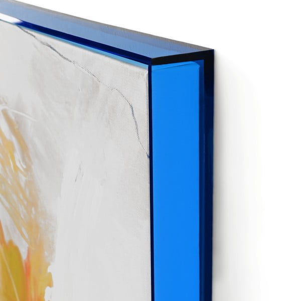 Paveikslas su rankomis dažytais elementais 102x102 cm Confidential Blue – Malerifabrikken-image-2