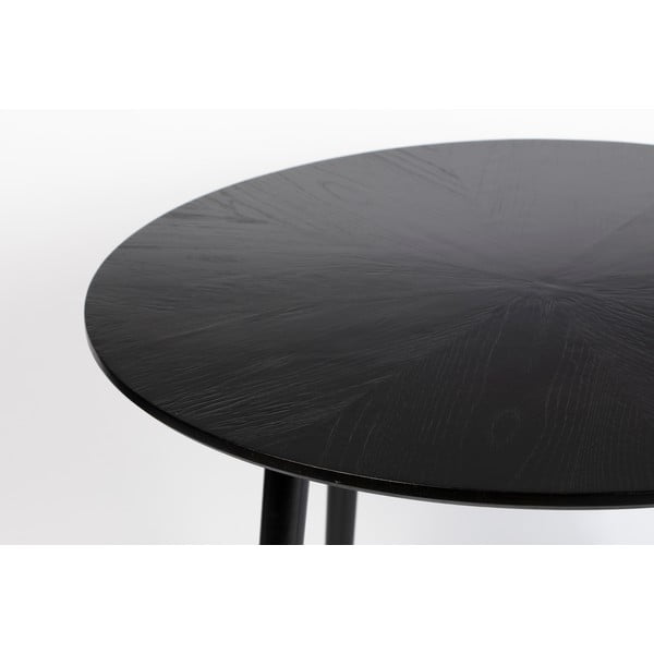 Apvalios formos valgomojo stalas su ąžuolo dekoro stalviršiu ø 100 cm Fabio – White Label-image-1