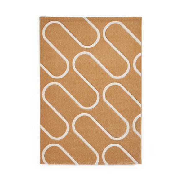 Kilimas ochros spalvos 120x170 cm Linear Curve – Catherine Lansfield