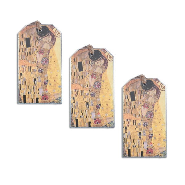Gustavas Klimtas - trijų skirtukų rinkinys Bučinys