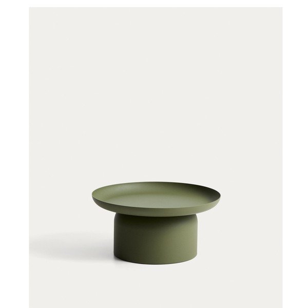 Iš metalo apvalios formos sodo šoninis staliukas ø 70 cm Arcola – Kave Home-image-4