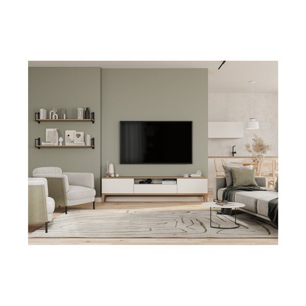 Kabantis šviestuvas baltos spalvos su metaliniu gaubtu Margus – GTV-image-1