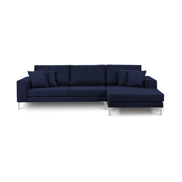 Mėlyna kampinė sofa "Cosmopolitan Design Cartegena", dešinysis kampas