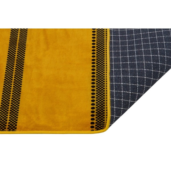 Geltonas plaunamas kilimas 120x80 cm - Vitaus-image-2