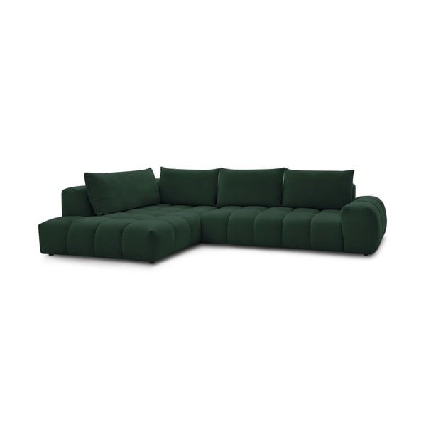 Kampinė sofa tamsiai žalios spalvos (su kairiuoju kampu) Everest – Bobochic Paris-image-3