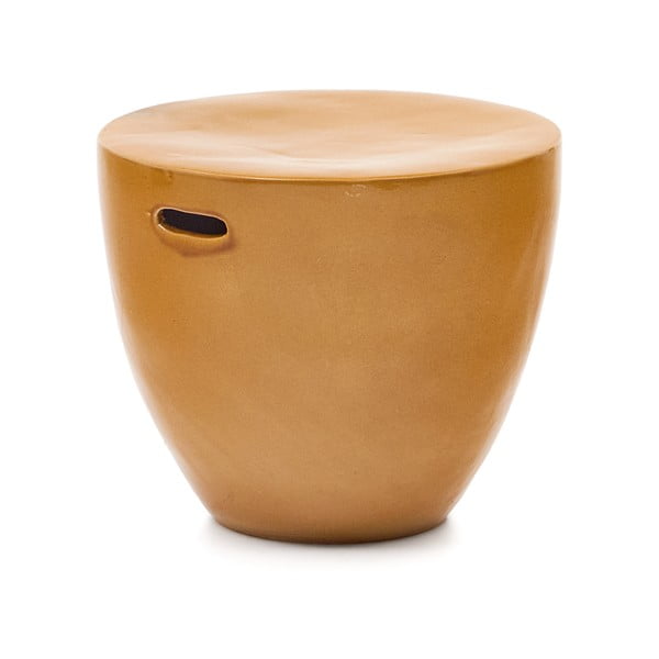 Apvalios formos sodo šoninis staliukas iš keramikos ø 46 cm Mesquida – Kave Home