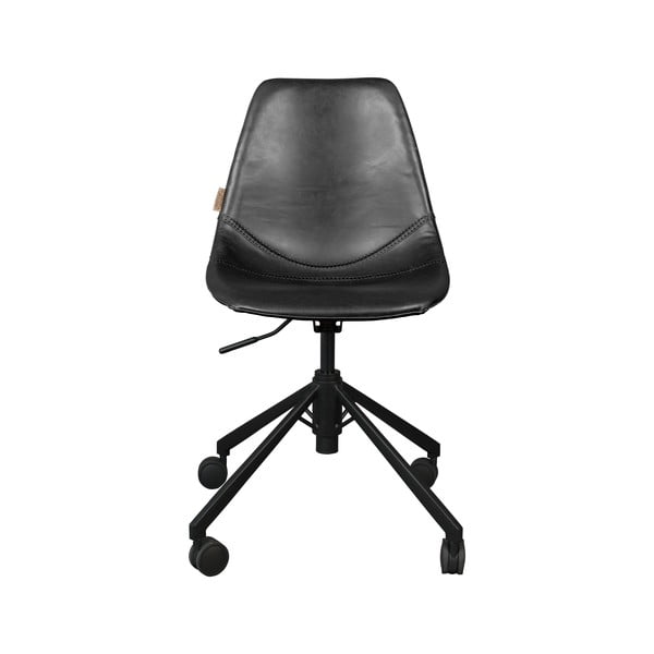 Dutchbone Franky juoda biuro kėdė ant ratukų-image-2