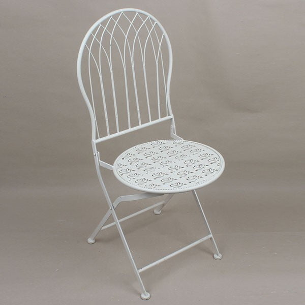 Balta metalinė kėdė "Dakls Garden