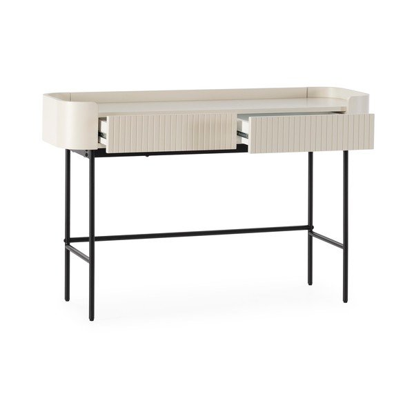 Kreminės spalvos konsolinis staliukas 40x120 cm Willa – MOME-image-4