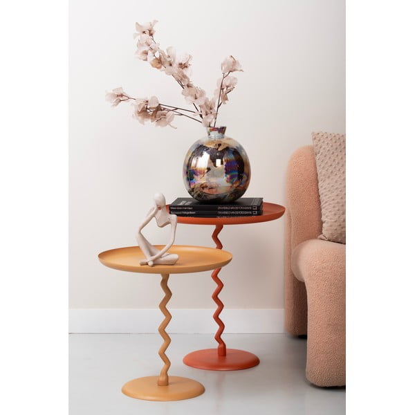 Iš metalo apvalios formos šoninis stalas ø 40 cm Zig Zag – Leitmotiv-image-1