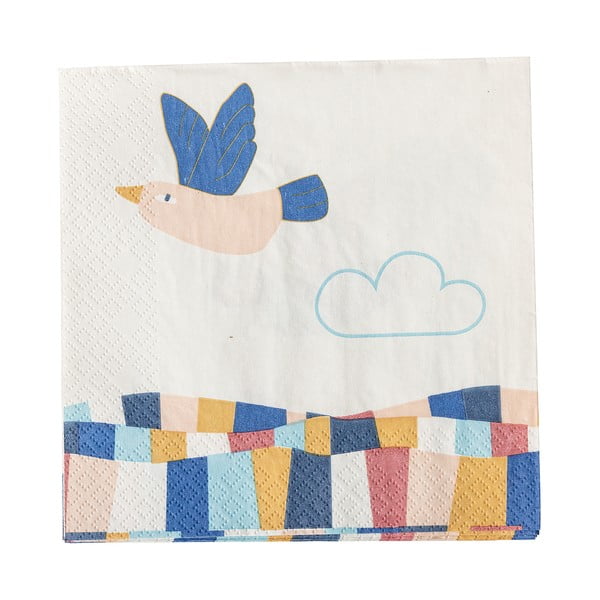 Iš popieriaus servetėlės 20 vnt. 33x33 cm Colorine – Bloomingville Mini