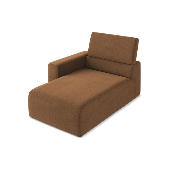 Rudos spalvos modulinė sofos dalis (su kairiuoju kampu) Kalea – Makamii-image-3