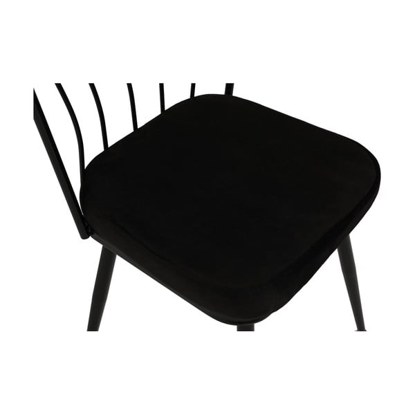 Valgomojo kėdės iš metalo juodos spalvos 2 vnt. Yildiz – Kalune Design-image-1