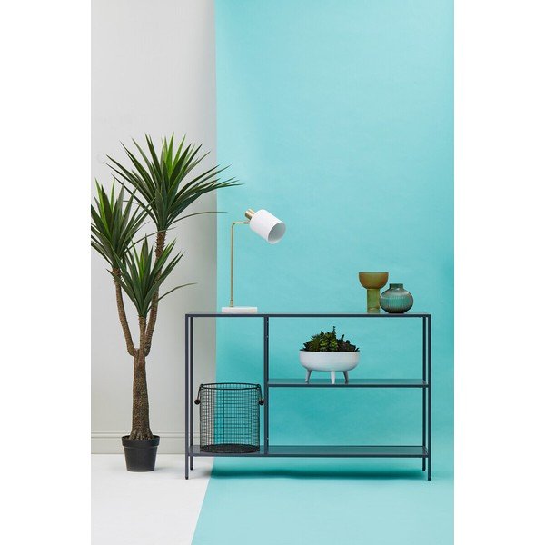 Pilkos spalvos iš plieno konsolinis staliukas 30x120 cm Acero – Premier Housewares-image-3
