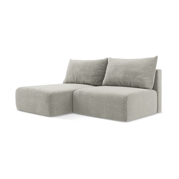 Šviesiai pilkos spalvos sulankstoma/su sandėliavimo vieta kampinė sofa (su kairiuoju kampu) Kalena – Makamii-image-4