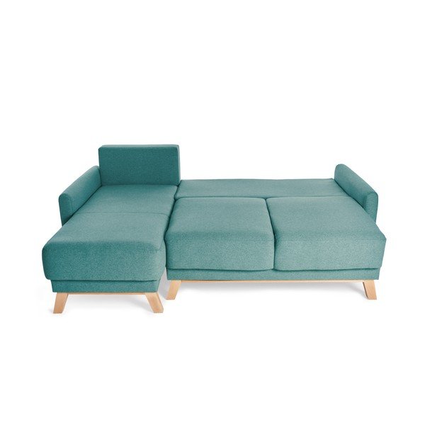 Turkio spalvos modulinė kampinė sofa-lova Bonami Selection Pop-image-3