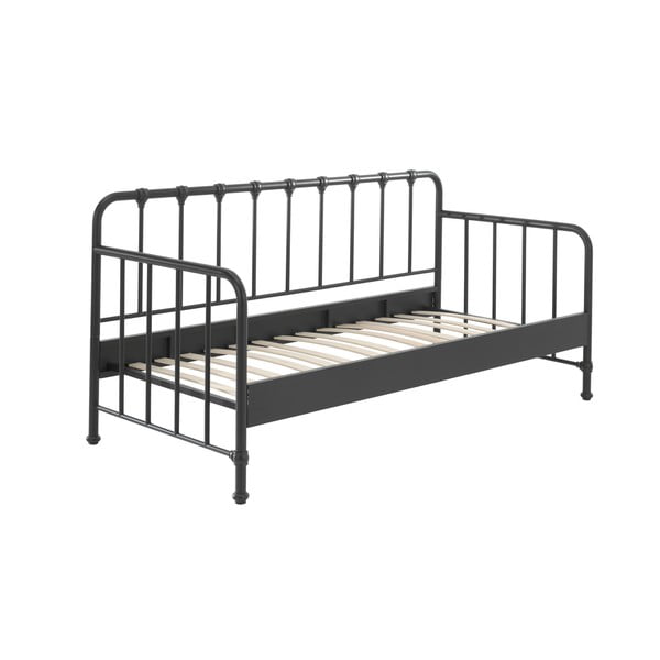 Vaikiška lova iš metalo pilkos spalvos 90x200 cm BRONXX – Vipack