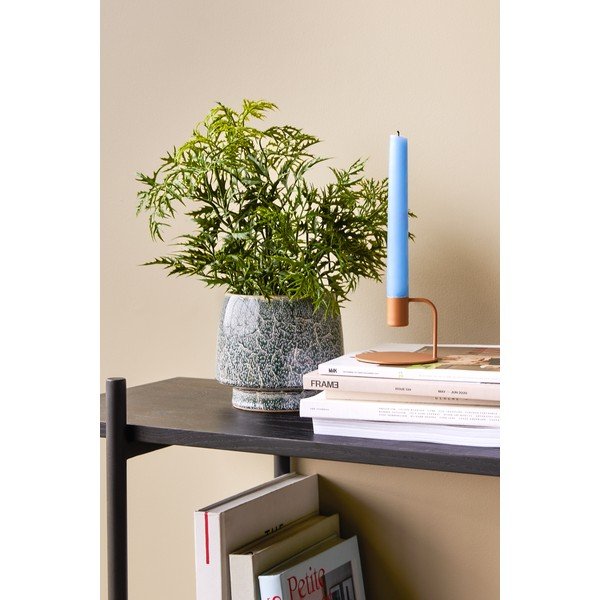 Iš keramikos rankų darbo gėlių vazonų dangteliai 2 vnt. ø 20 cm Lava – Hübsch-image-1